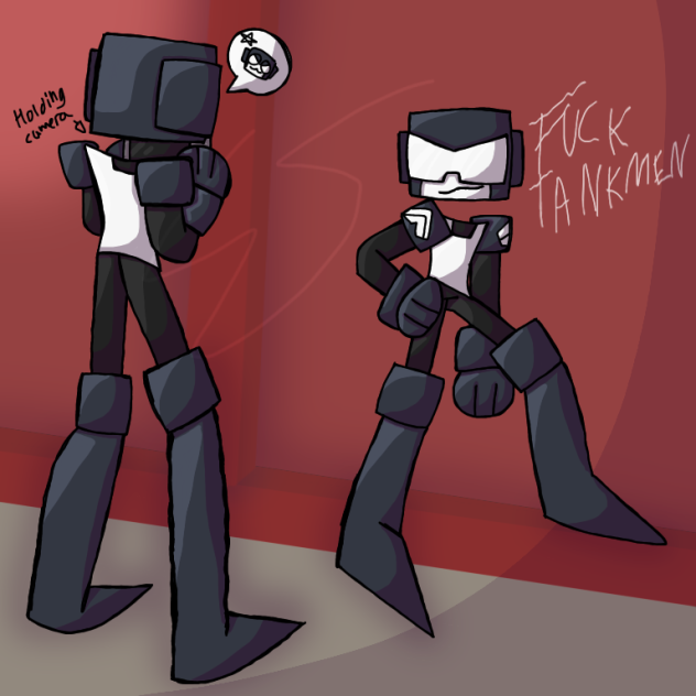 The one cop meme but tankmen