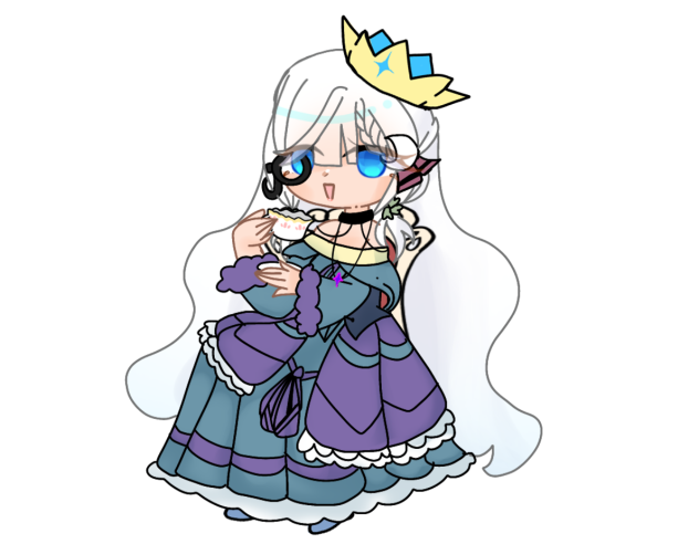 Drinking tea w someone