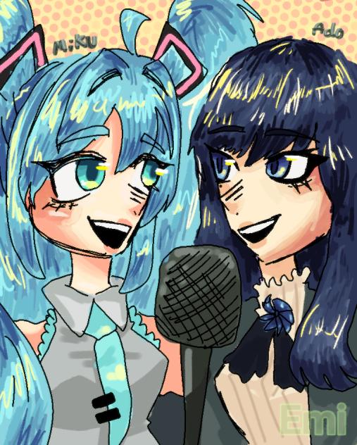 miku and ado🎙🎵