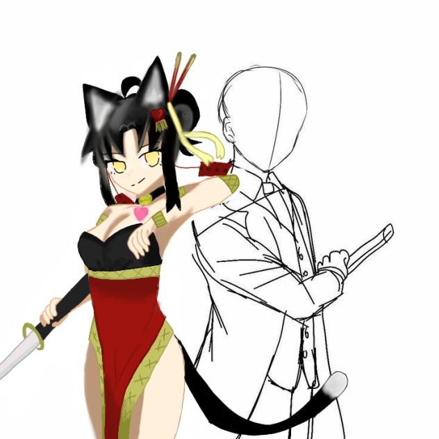 °My Neko with your oc ❤️