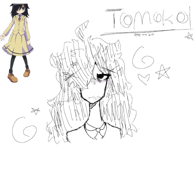 silly Tomoko sketch