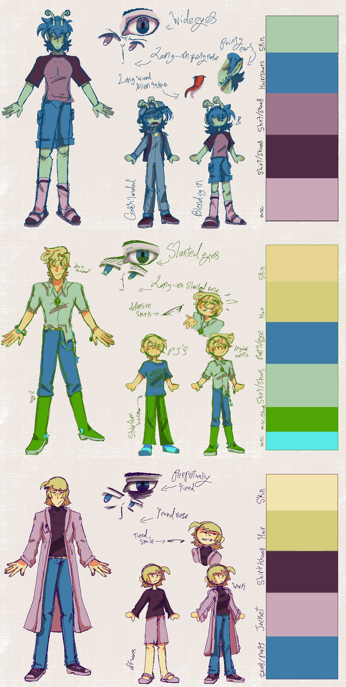 CrashLanded character sheets - ibisPaint