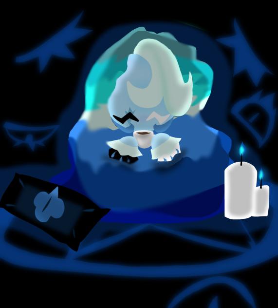 Shadow Milk! (Cookie run fanart)