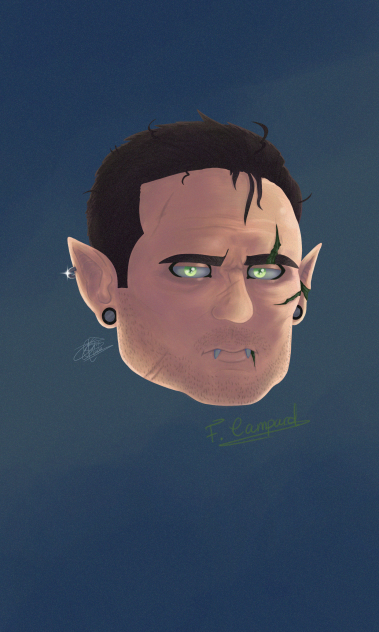 Frankie Lampsy The Green Demon (my OC)