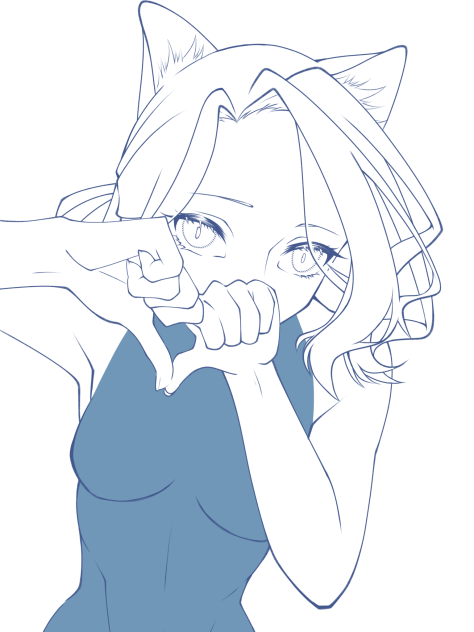 ねこの子(ラフ)赤ペンお願いします！（再掲）