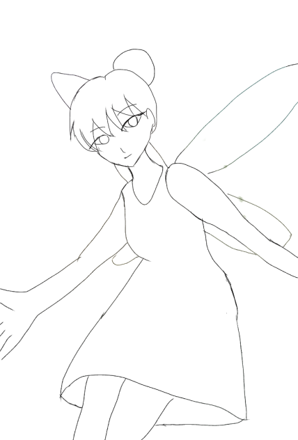 【線画】ティンカーベル