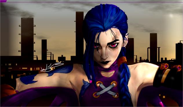 Jinx .og made on procreate