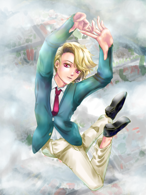 割りと上空までちょっと跳んでみました 。