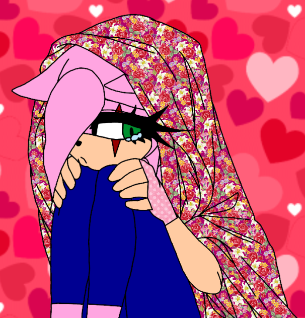 Sad Amy The HedgeHog (With Scar)