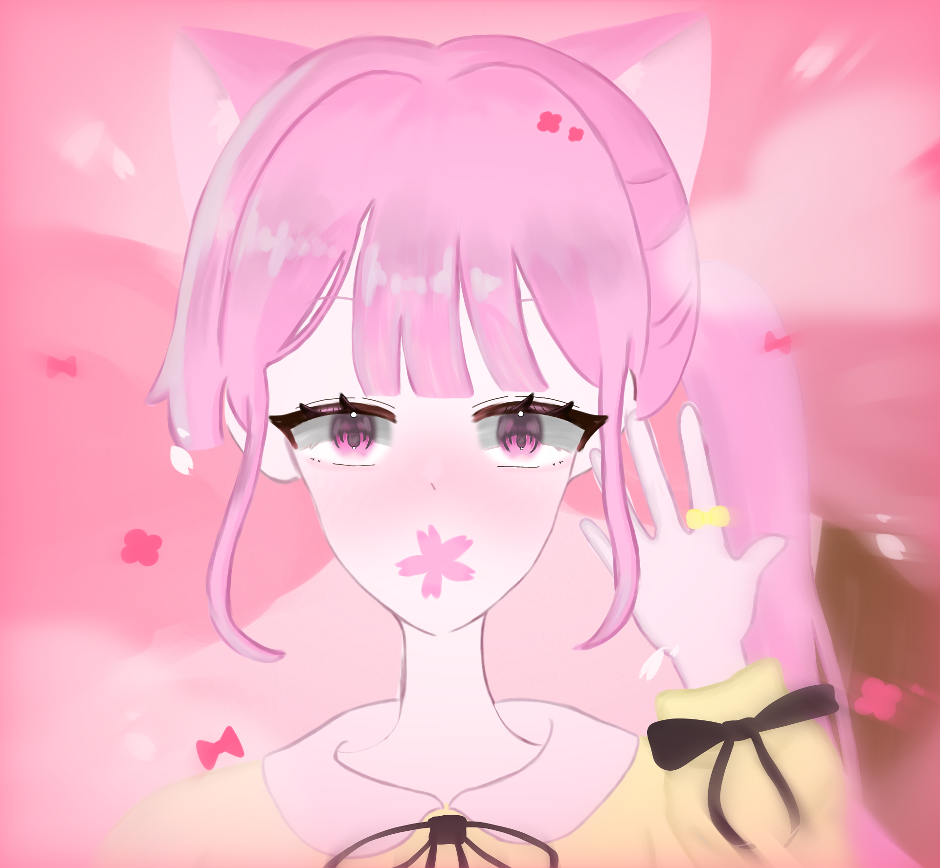 桜をくわえて - ibisPaint