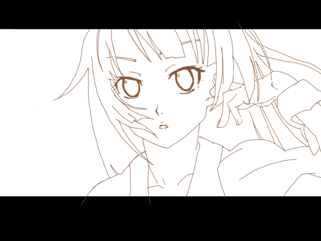 【模写】戦場ヶ原ひたぎ【線画修正や色塗り歓迎】