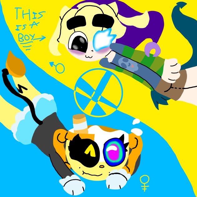 Silly ghosts 👻💛💙☯️