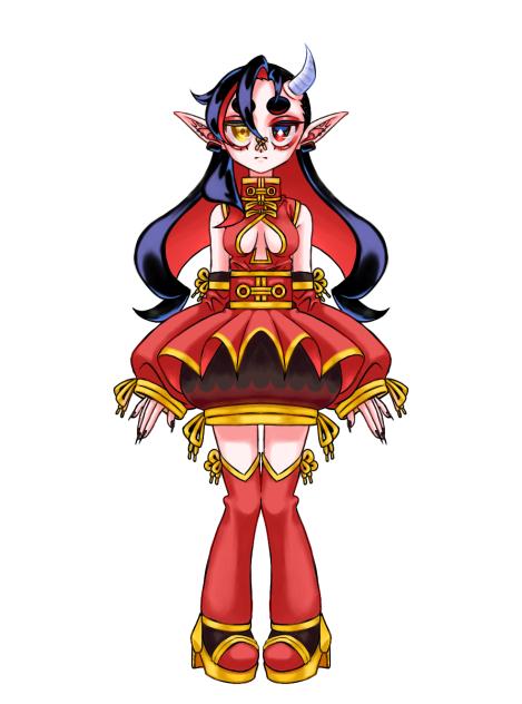魔持句 味意無　全身モデル