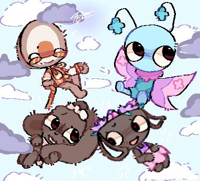 Easter Toons! 🧺🐰🦋🥚