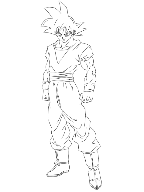 Drawing Goku Part 3
