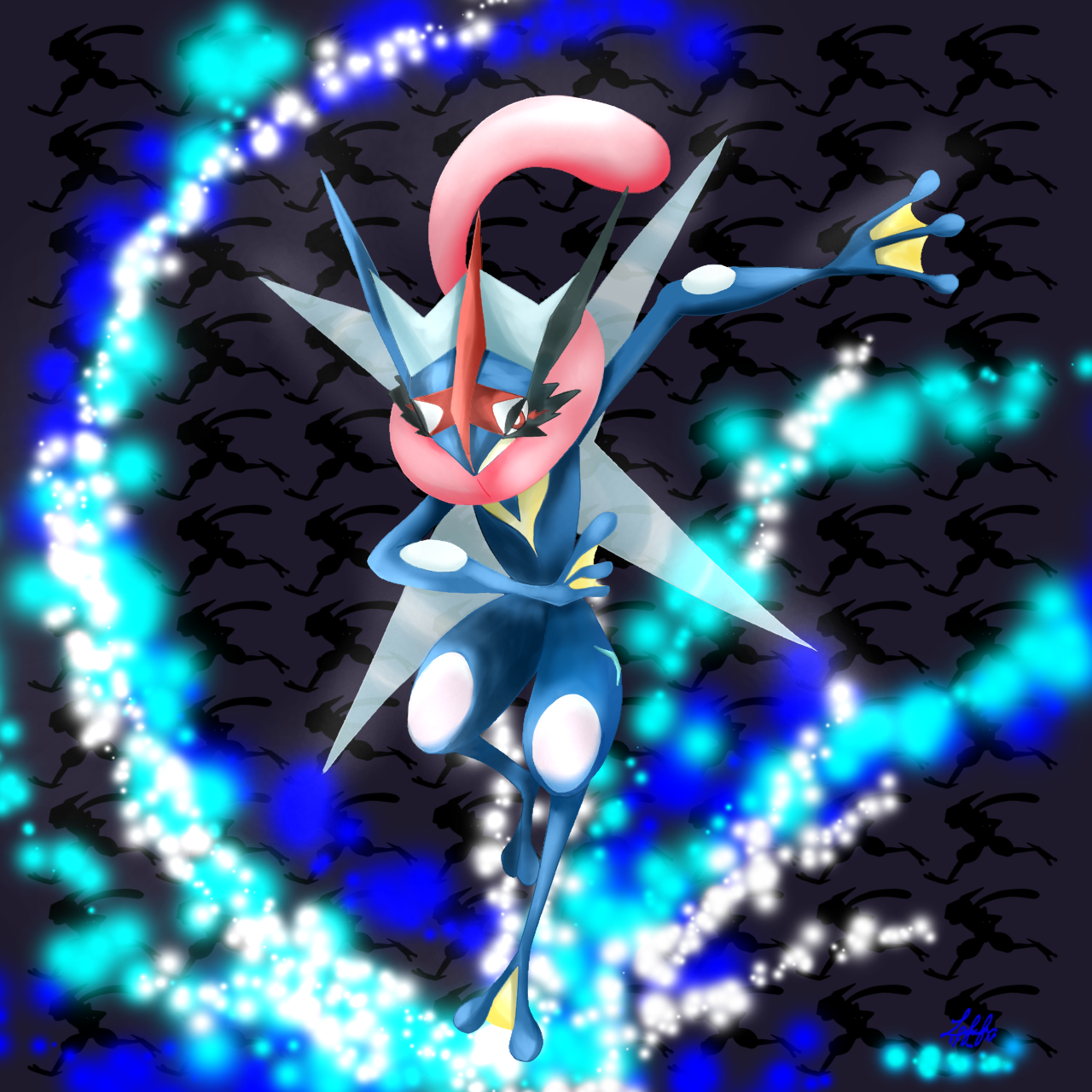 ゲッコウガ イラストレーションコンテスト 2枚