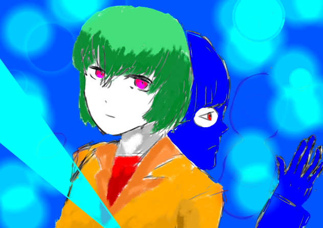女の人と男の人