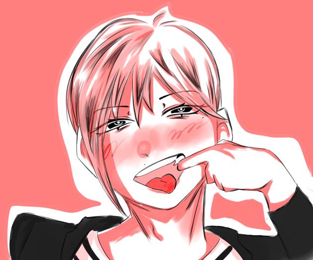 『いー、ってしてくれへん？』