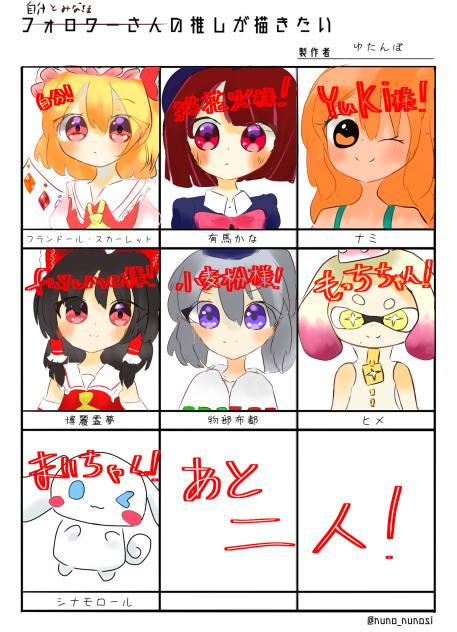 フォロワーさんの推しが描きたい途中経過2！