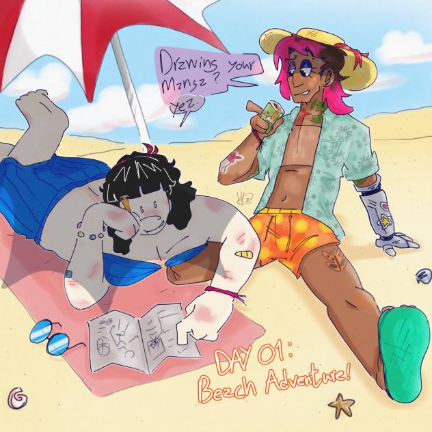 Beach Adventure - ibisPaint