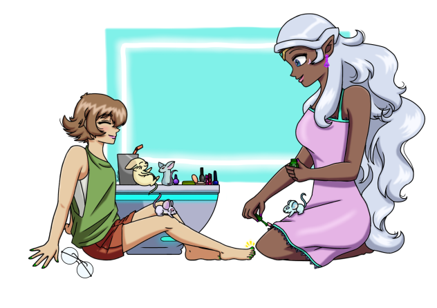 Pidge & Allura's Day Off [Speedpaint]