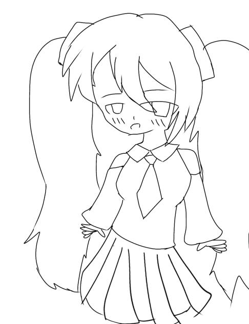 Mikuの線画