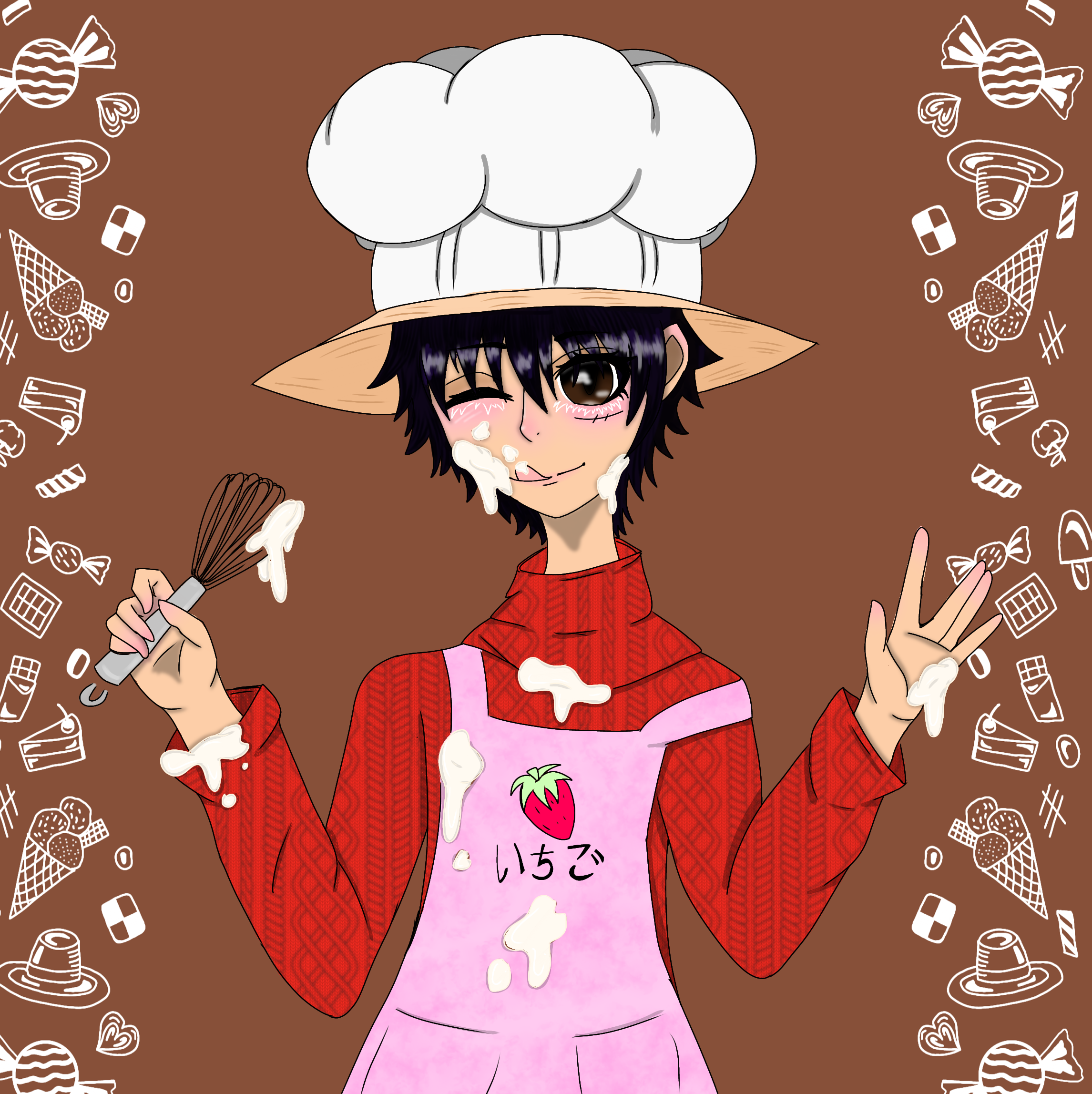 Luffy baking - ibisPaint