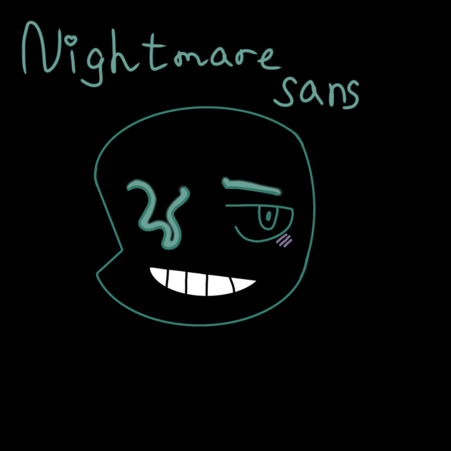 nightmare sans - ibisPaint