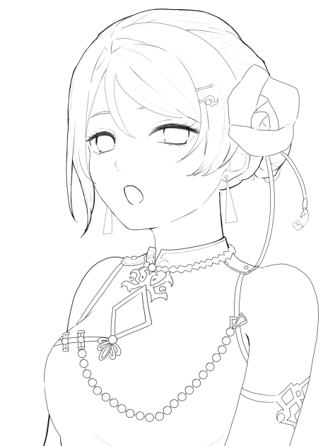 曜ちゃんHBD🎂 線画