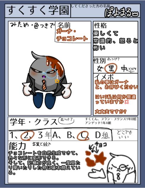 すくすく学園キャラ募!!