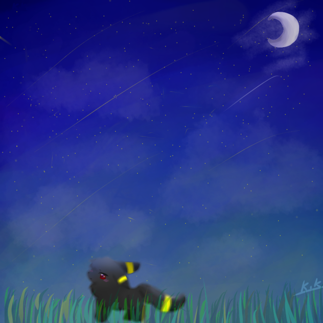 夜空。