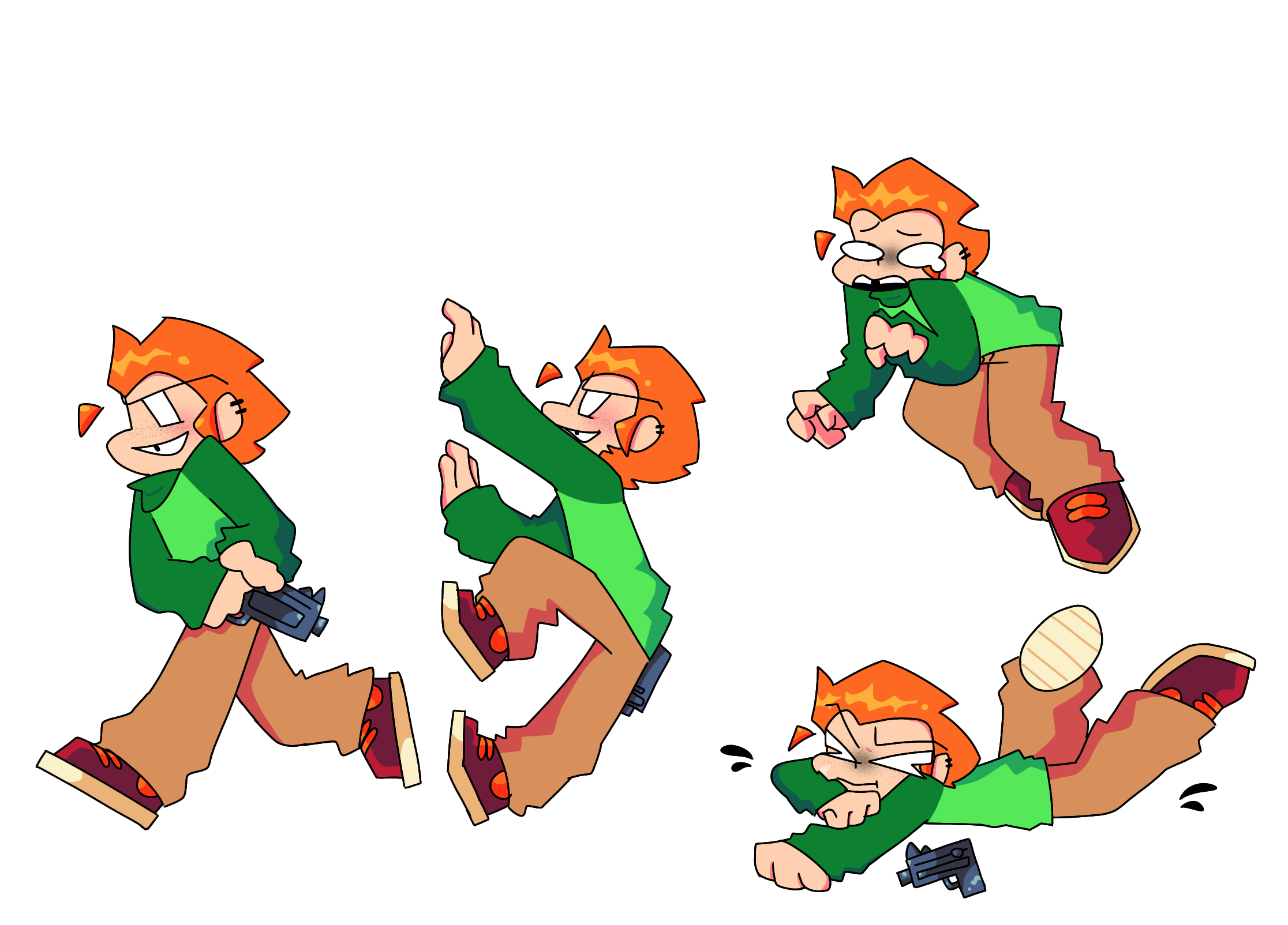 Pico shimeji sprites 2 ibisPaint