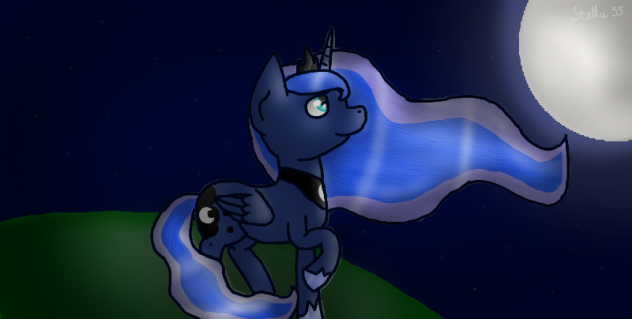 (MLP Speedpaint) Princess Luna