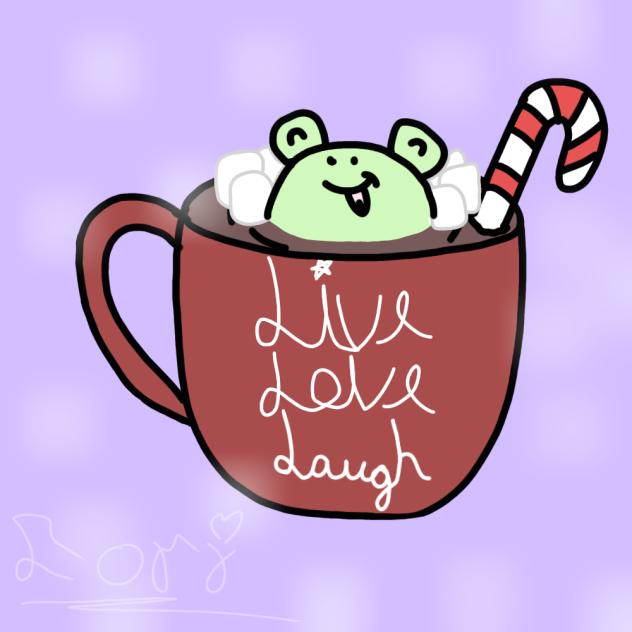 Frog Bathing In Hot Cocoa IbisPaint Frog Bathing In Hot Cocoa IbisPaint