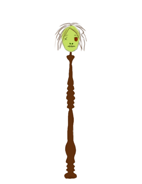 shrunken head staff