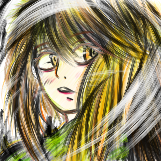 髪の毛ペン練習 Ibispaint 髪の毛ペン練習 Ibispaint
