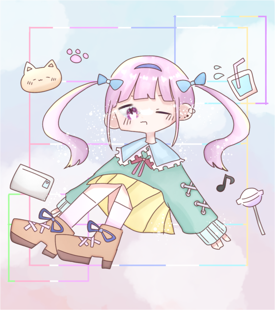 ぽむさんの塗り絵。