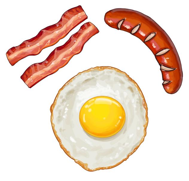 Bacon egg sausage