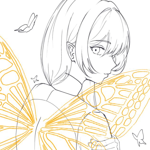 ☀️🦋wip(lineart)