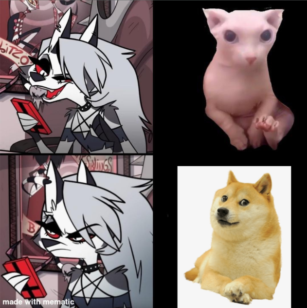 Drake meme but it’s Loona
