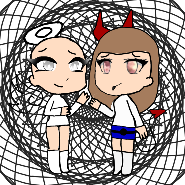 lisa as Engel and devil🦋😈