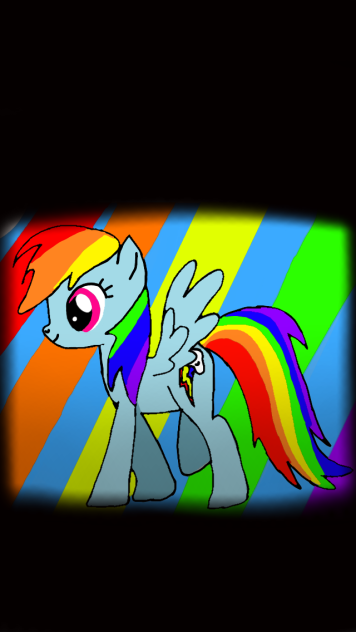 I Trace MLP-Rainbow Dash by Bianca Day