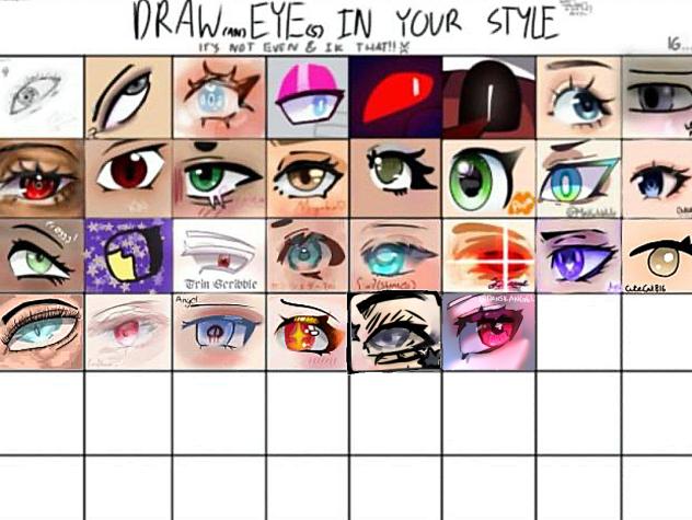 draw an eye in your style collab =3