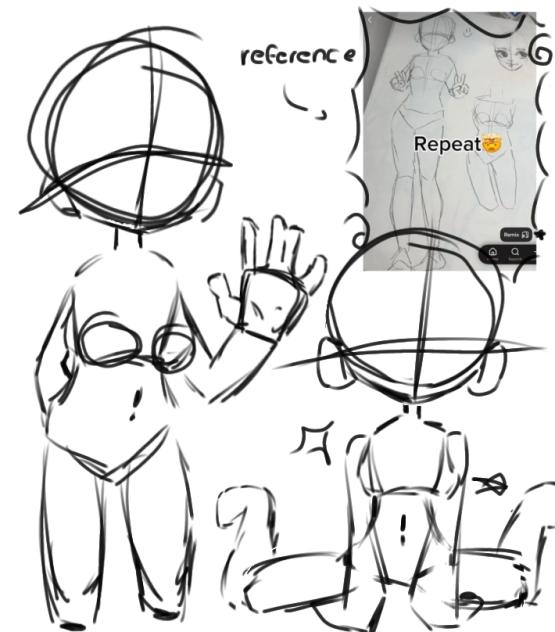 practicing to draw bodies !!