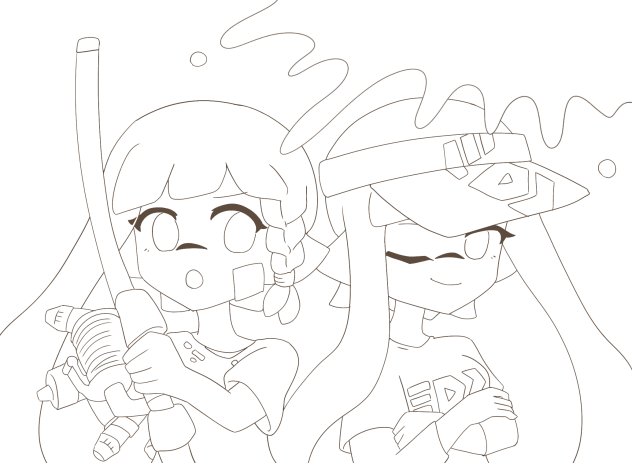 リペイント大会編　線画