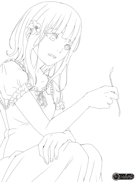 ☆線香花火☆(線画)
