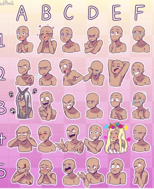 Greek god expression grid part 2 Kore