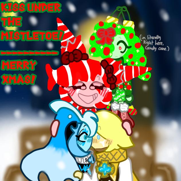 KISS UNDER THE MISTLETOE!! ( SDVN! )