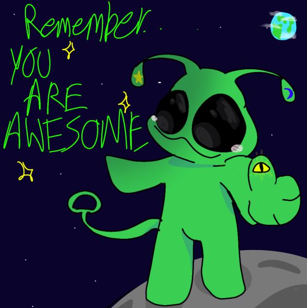 the aliens wish you well.