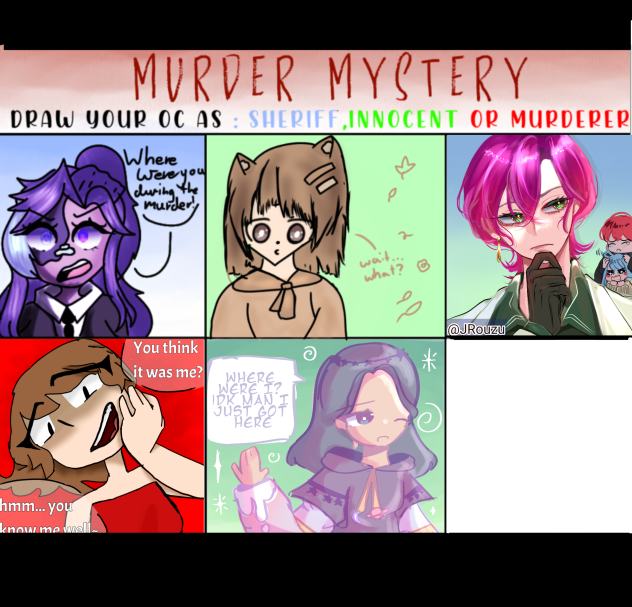 murder mystery collab 💜💕